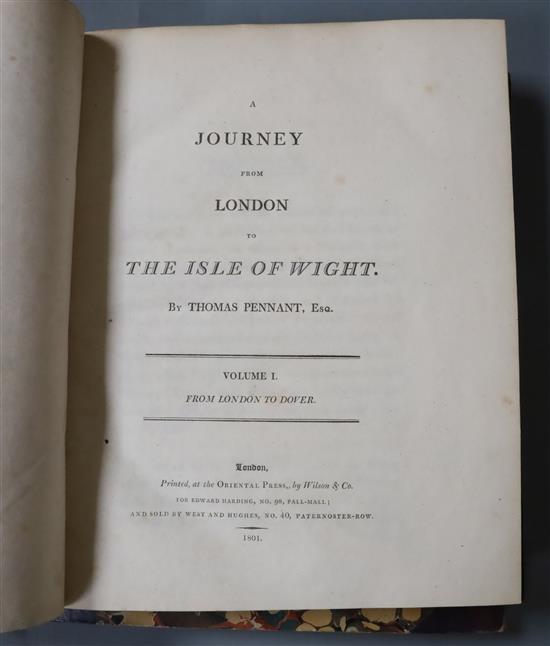 Pennant, Thomas - A Journey from London to the Isle of Wight, Vol I From London to Dover [&] Vol II From Dover